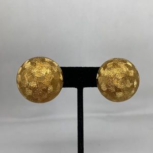 Amazing and rare vintage Dior pierced earrings